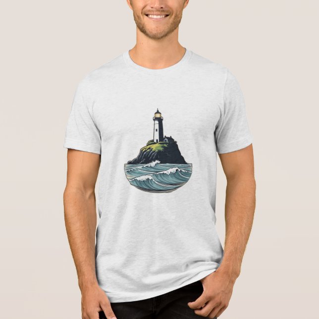 Um farol em um penhasco (Frente)