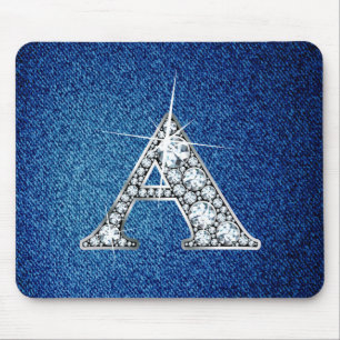 Um Faux-"Diamond Bling" em Denim Mousepad
