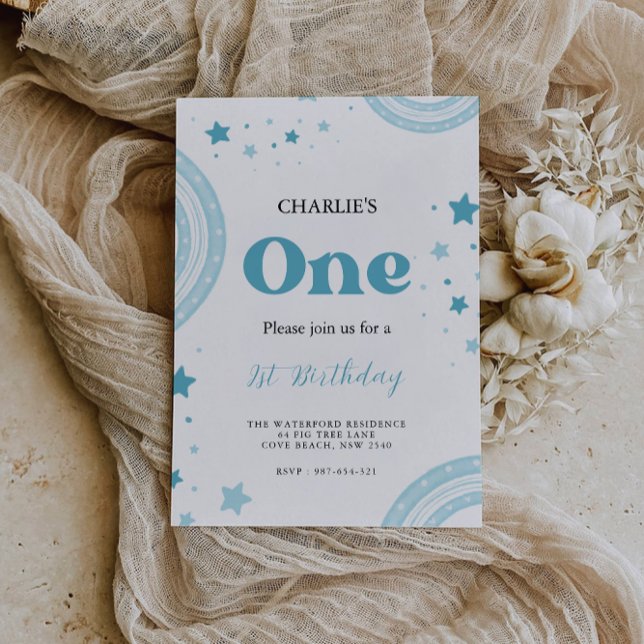 Um Feliz Aniversário - Convite Maravilhoso (One Happy Birthday Onederful Invitation)