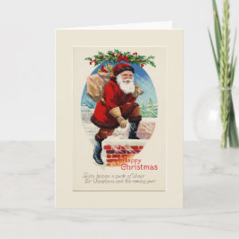 Um feliz cartão de saudação para Papais noeis de N