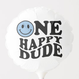 Um Feliz Duque Checker Azul Feliz Sorriso Aniversá