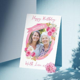 Um Foto Cartão de Aniversário da Mãe/Dia das Mães