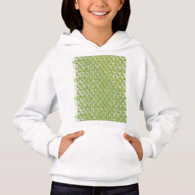 um fundo branco com pontos castanhos (Frente)