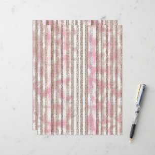 um fundo listrado rosa e branco