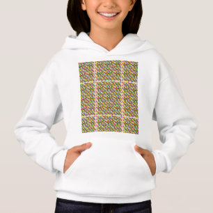 um fundo multicolor com quadrados e pontos