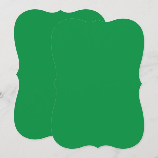 um fundo verde com borda branca (Frente/Verso)