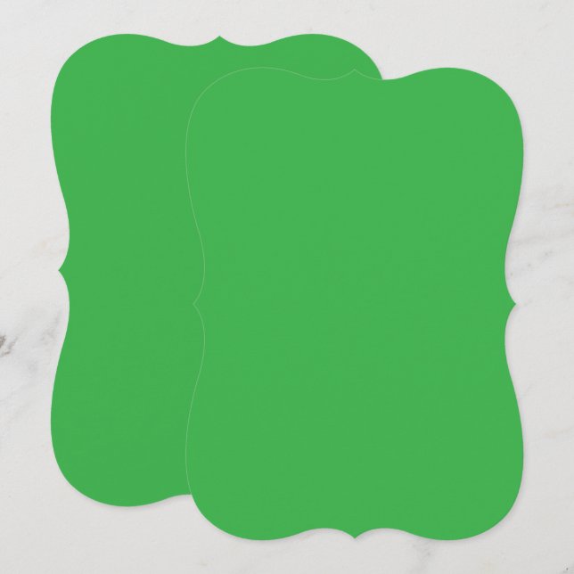 um fundo verde com borda branca (Frente/Verso)