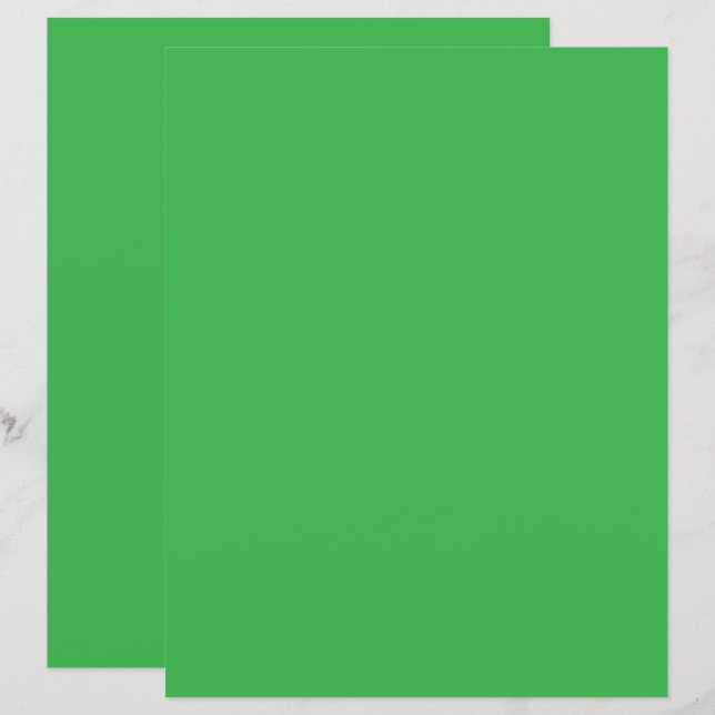 um fundo verde com borda branca (Frente/Verso)