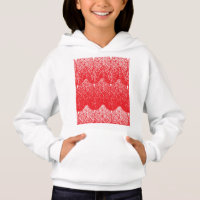 um fundo vermelho e branco com muitos pontos