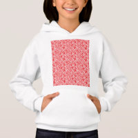 um fundo vermelho e branco com um padrão