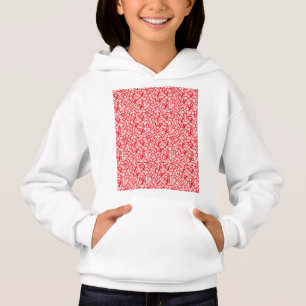 um fundo vermelho e branco com um padrão
