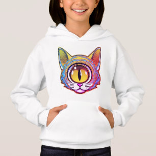 Um gato de olhos amarelos