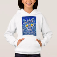 Um gato em estilo gótico por Louis Wain 