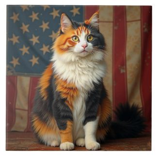 Um gato patriótico