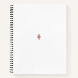 Um gráfico vermelho vibrante apresenta um floral c