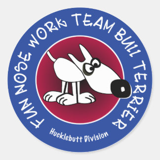 Um grande adesivo brilhante para a Divisão Huckleb