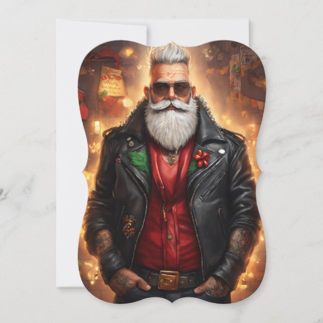 Um grande cartão de Papai Noel (Frente)