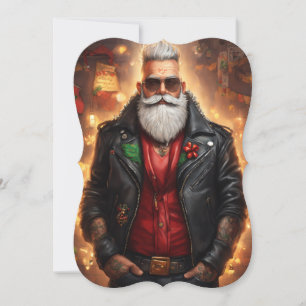Um grande cartão de Papai Noel
