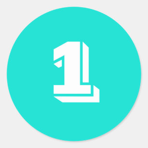 Um grande número de turquesas redondas adesivos po