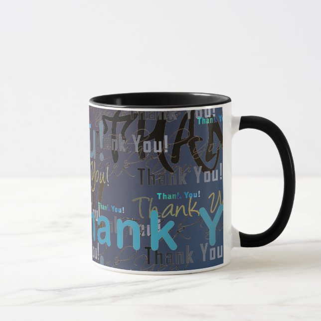 Um grande OBRIGADO grande VOCÊ caneca de café/copo (Direita)