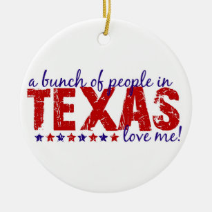 Um grupo das pessoas em Texas ama-me! Ornamento