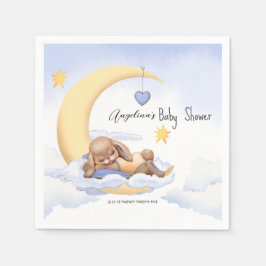 Um guardanapo de papel com um belo coelho.