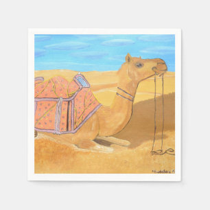 Um guardanapo de papel do Camel