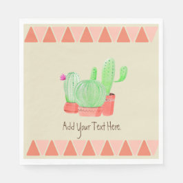Um guardanapo de papel Trio de Cactus