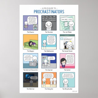 Um guia de campo para os procrastinadores Poster