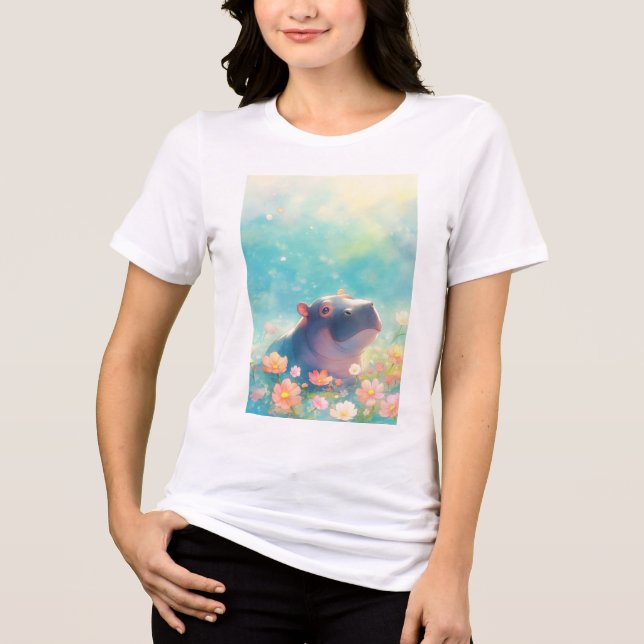 Um Hipopótamo em Floral Explosão (Frente)