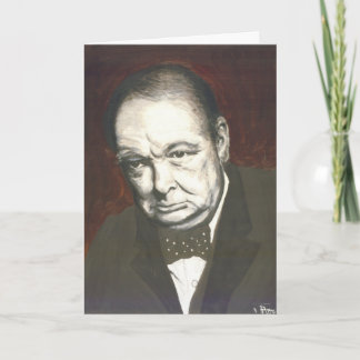 Um homem contra cartões de agradecimentos dos