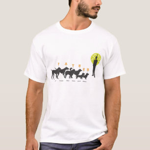 Um homem e sua camisa dos cães