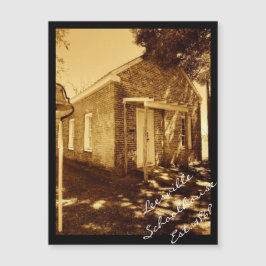 Um ímã da escola de uma sala