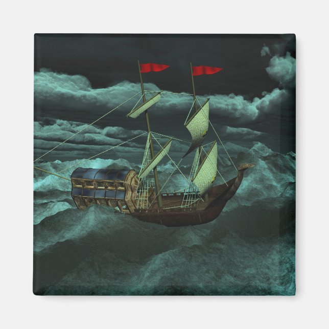 Um imã do mar selvagem e tempestuoso (Frente)