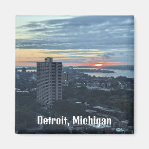 Um imã que diz Detroit.