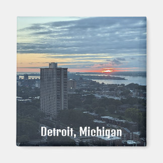 Um imã que diz Detroit.