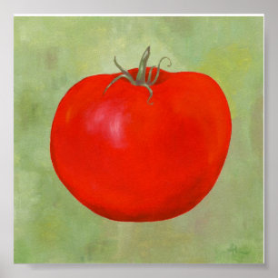 Um impressão de pintura de tomate