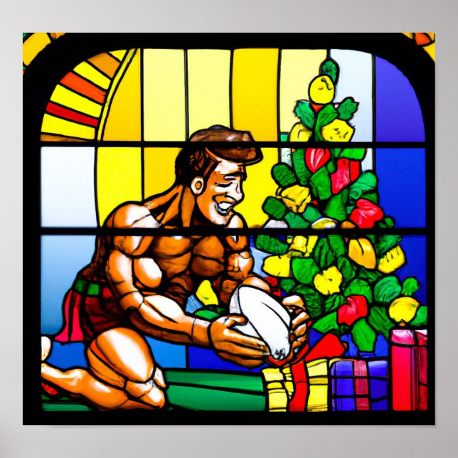 Um Impressão de Rugby - Pintura de Rugby (Frente)