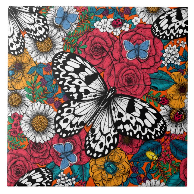 Um jardim colorido (Frente)