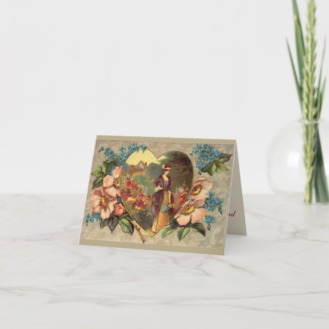 Um jardim de cartões de agradecimentos das flores (Frente)