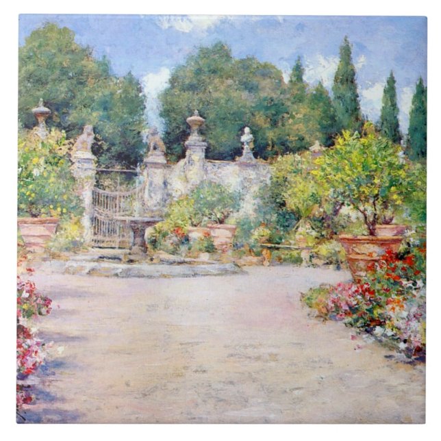 Um Jardim Italiano - William Merritt Chase,  (Frente)