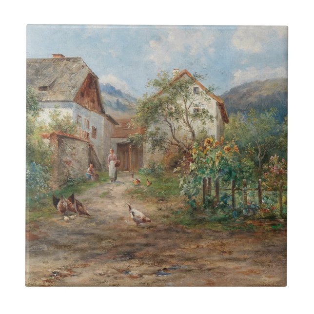 Um Jardim Russo em Flor no Campo (Frente)