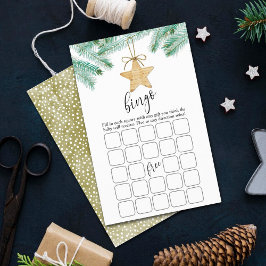 Um Jogo de Bingo Chá de fraldas Feliz