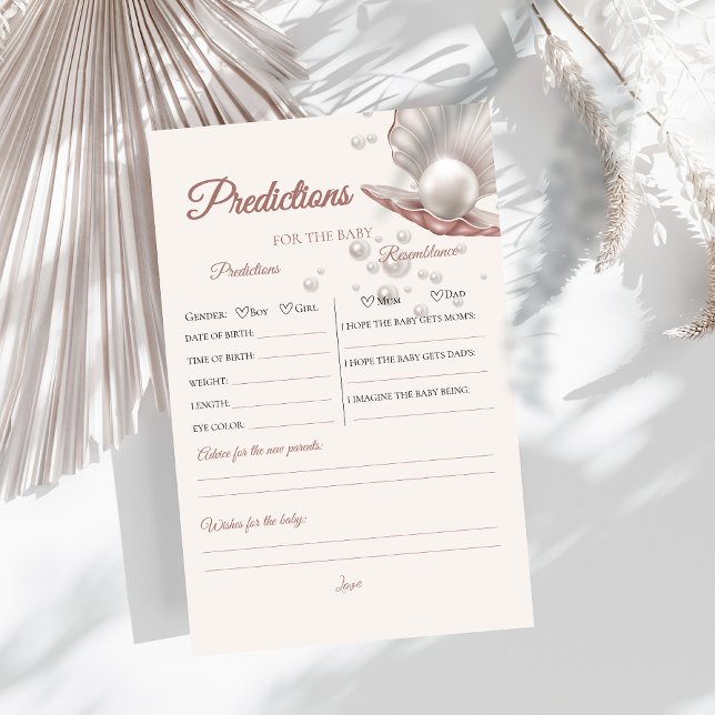 Um jogo de previsão de chás de fraldas de pérolas (Criador carregado)