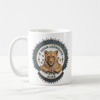 Um Leão. Caneca de Café da Escócia