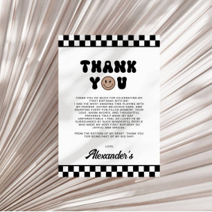 Um Legal Cartões de agradecimentos de 1º aniversár