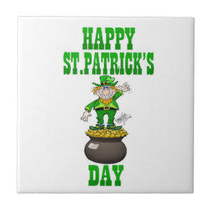 Um Leprechaun que está em um pote de ouro