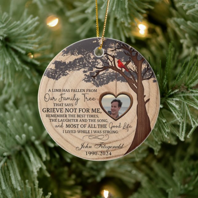 Um Limb Caiu Do Nosso Ornamento De Árvore Familiar (Árvore)