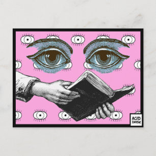 Um Livro Para O Cartão Postal Personalizável Do