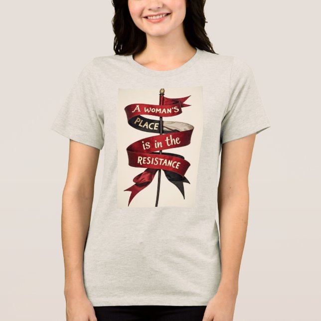Um lugar feminino está na resistência (Frente)